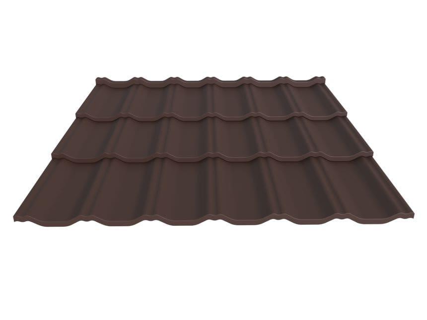 Металочерепиця Градо Н 350/20 мм 0,5 мм RAL 8017 MAT ArcelorMittal - Зображення 2
