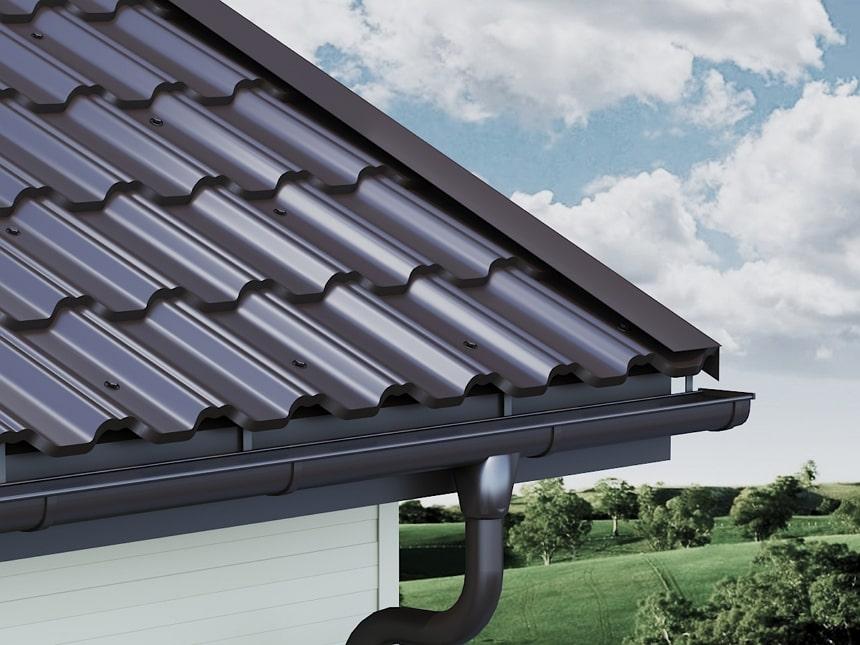 Модульна черепиця Градо "Термастил" Н 350/20 мм 0,5 мм RAL 9005 ARVEDI - Зображення 3