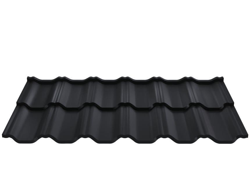 Модульна черепиця Градо "Термастил" Н 350/20 мм 0,5 мм RAL 9005 ARVEDI - Зображення 4