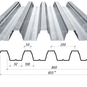 Профнастил Несучий НС 75 / 0,65 мм ZN