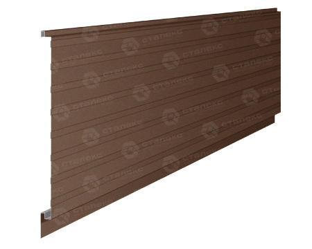 Металосайдинг Стальпанель ТИП — Б RAL 7024 0,5 МАТ - Зображення 3