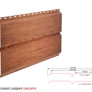 Металевий сайдинг EUROBRUS  ⁇  Золотий дуб  ⁇  China  ⁇  0,4 мм  ⁇