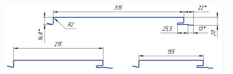Фасадні PS панелі "Blachy-Pruszynski" 0,7 мм 315 P (Глянець) - Зображення 5