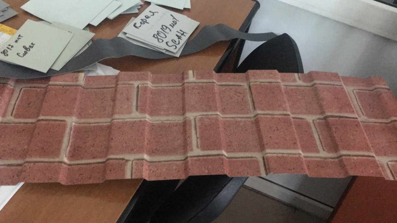 Профнастил для забору Арсенал С-20 принт цегла (0.4 мм) Китай