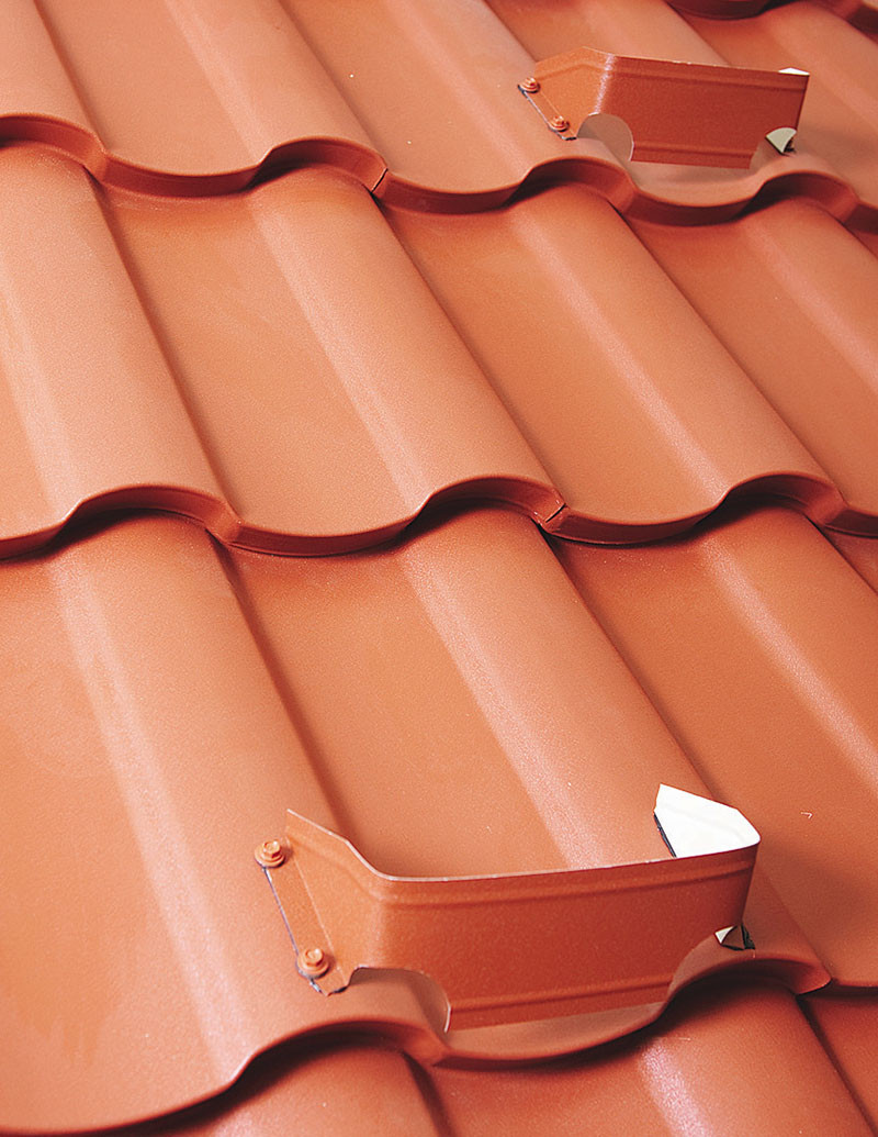 Модульна черепиця Арад Smart 0.5 mm PURMAT RAL 8017 ARAD® Blachy Pruszynski. - Зображення 7