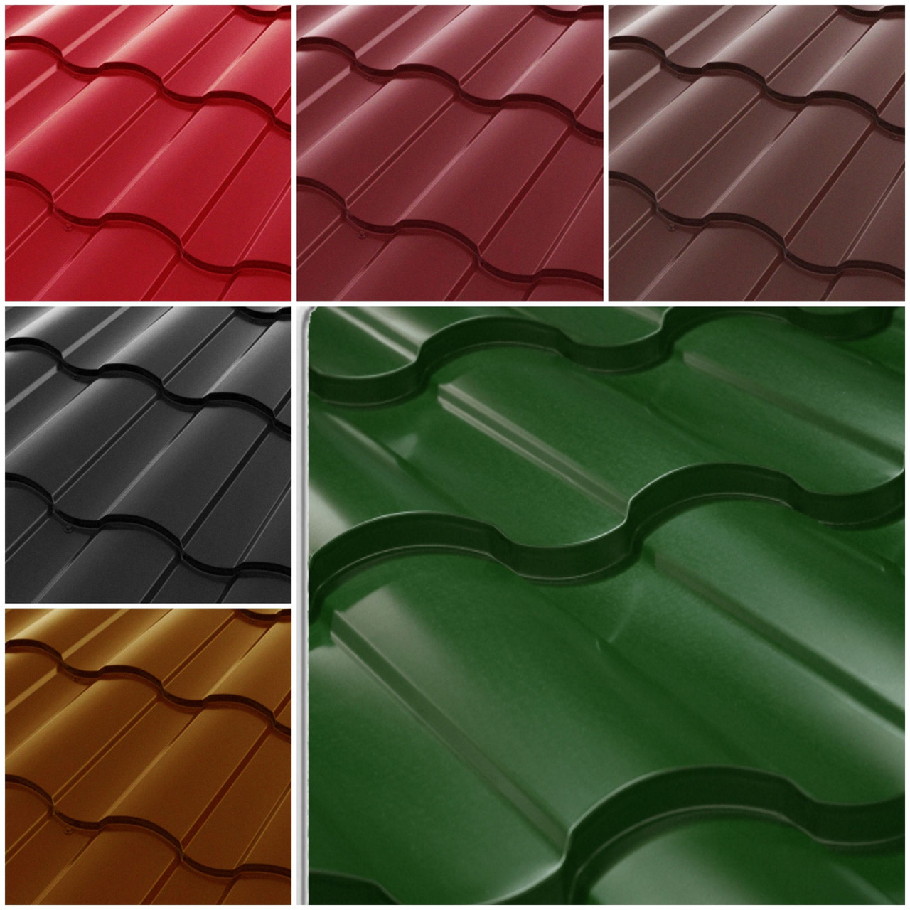 Металочерепиця VALENCIA 0,5 мм PEMA RAL 6020 - Зображення 2