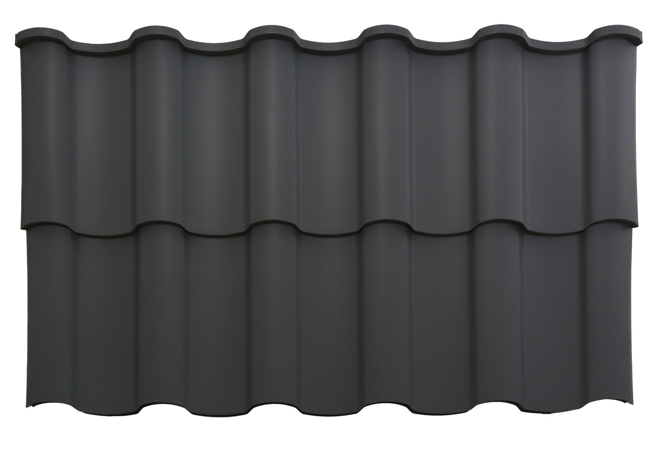 Металочерепиця Венера / Arvedi / 0,5 мм / PEMA — RAL 7024 - Зображення 6