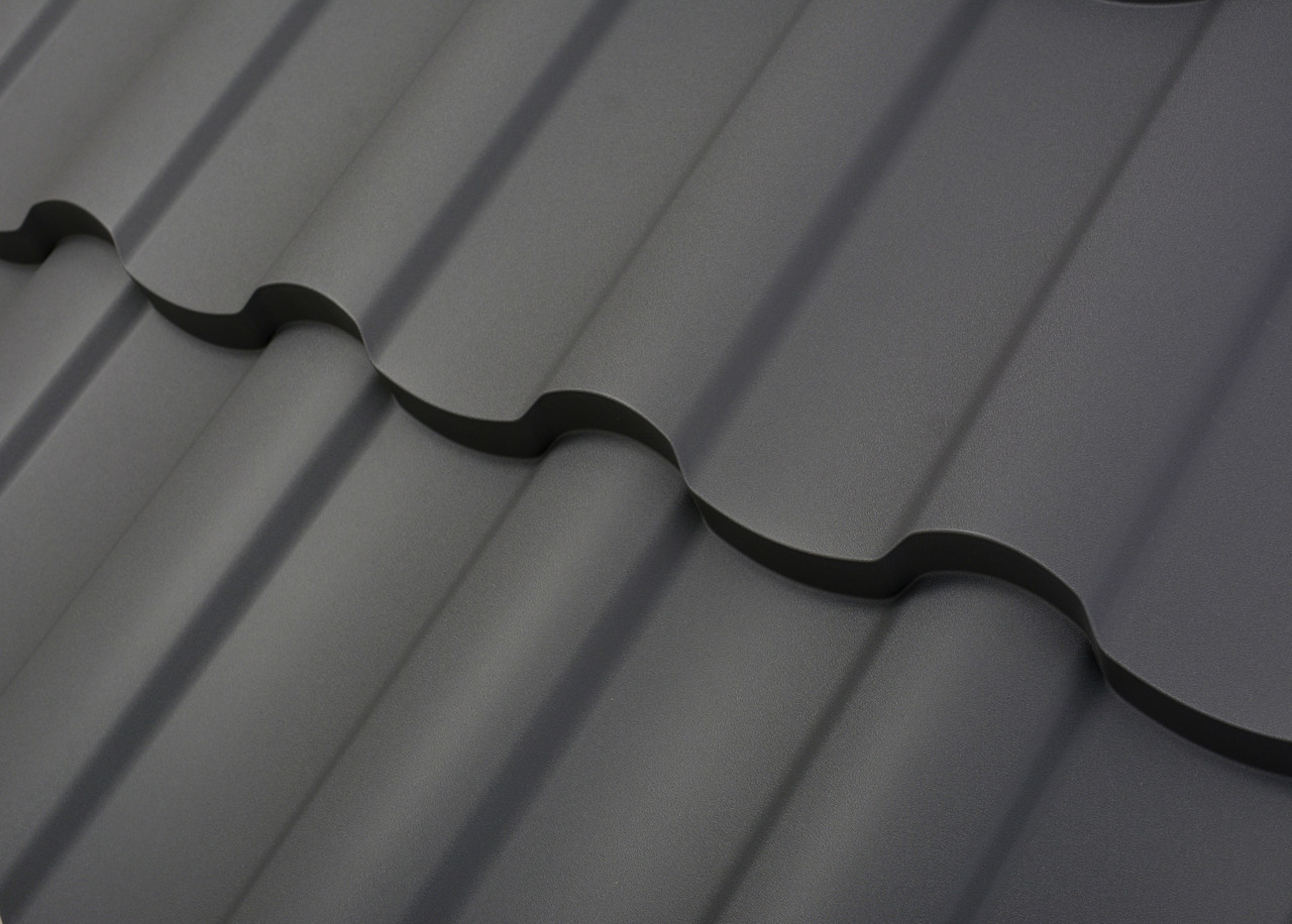 Металочерепиця Венера / Arvedi / 0,5 мм / PEMA — RAL 7024 - Зображення 5