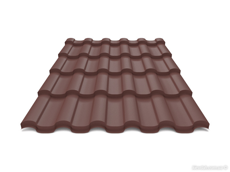 Металочерепиця Венера / Arvedi / 0,5 мм / PEMA — RAL 7024 - Зображення 8