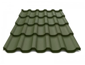 Металочерепиця Modern (Модерн) ArcelorMittal 0,5 Ral 6005 - Зображення 6