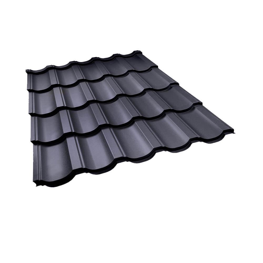 Металочерепиця Modern (Модерн) ArcelorMittal 0,5 Ral 8017 MAT - Зображення 10