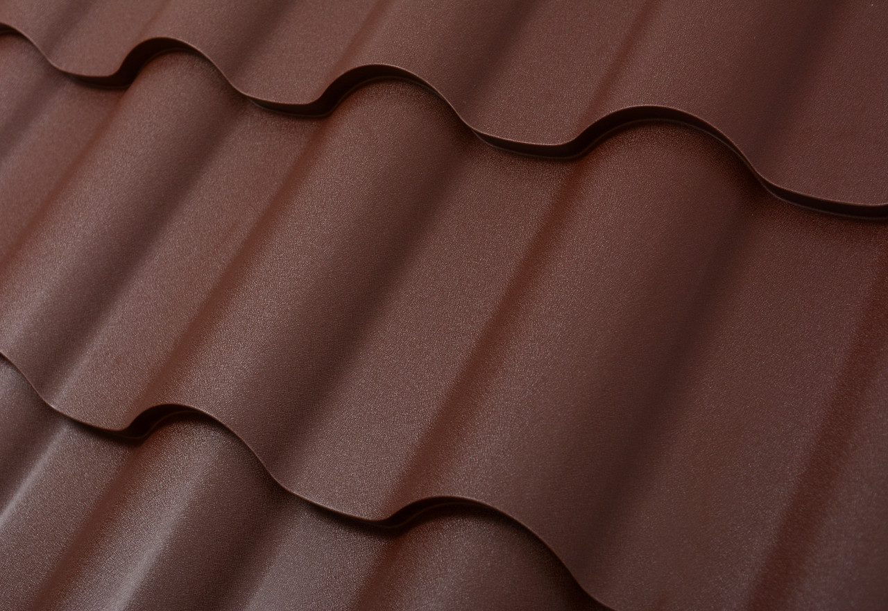 Металочерепиця Интегра 0,5 мм RAL 6005 MAT (Arcelor Mittal) - Зображення 5