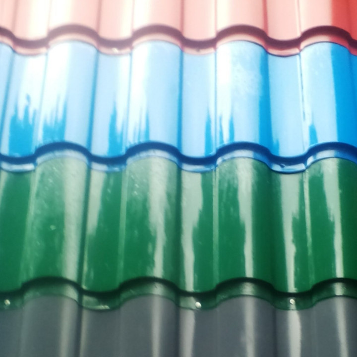 Металочерепиця "Trevizo" Thermasteel, ral 9005 0,45 matt Китай - Зображення 3