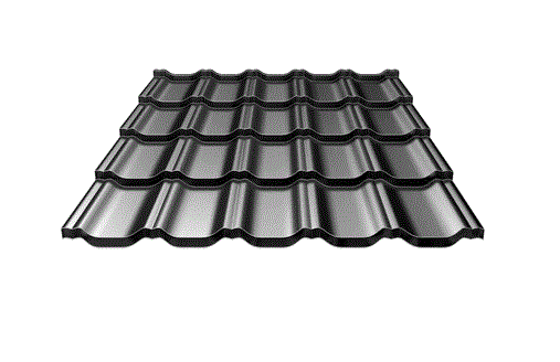 МЕТАЛЛОЧЕРЕПИЦА - OMEGA НВН RAL 7024 Arcelor Mittal Германия - Зображення 2