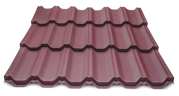 МЕТАЛОЧЕРЕПИЦЯ 0,45 мм-OMEGA НВН RAL 8017 - Зображення 2