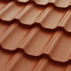 МЕТАЛОЧЕРЕПІЦЯ 0,5 мм — OMEGA НВН RAL 8017 Arcelor Mittal (Німеччина)