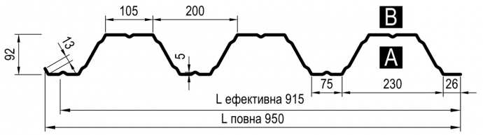 Профнастил Т 92 • 0,88 мм ZN • Прушинскі • - Зображення 8
