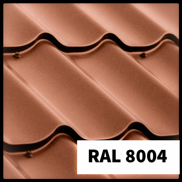 Металочерепиця RAL 6020 матова 0,5 мм ( Шведський метал SSAB) - Зображення 8