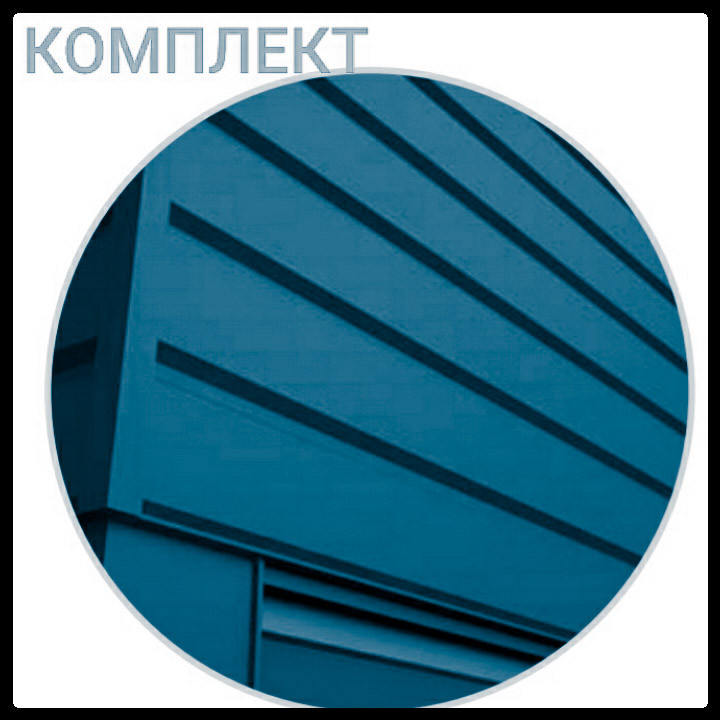 Металосайдинг ⁇ фасадні панелі ⁇ "Комплект" ⁇ Термастил ⁇ RAL 6005 • зелений глянець ⁇ 0,5 мм. - Зображення 5