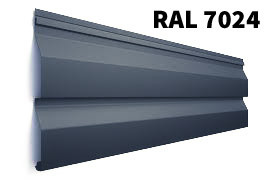 Кораблева дошка • металосайдинг • мат RAL 7024 • 0,45 мм Metipol - Зображення 2