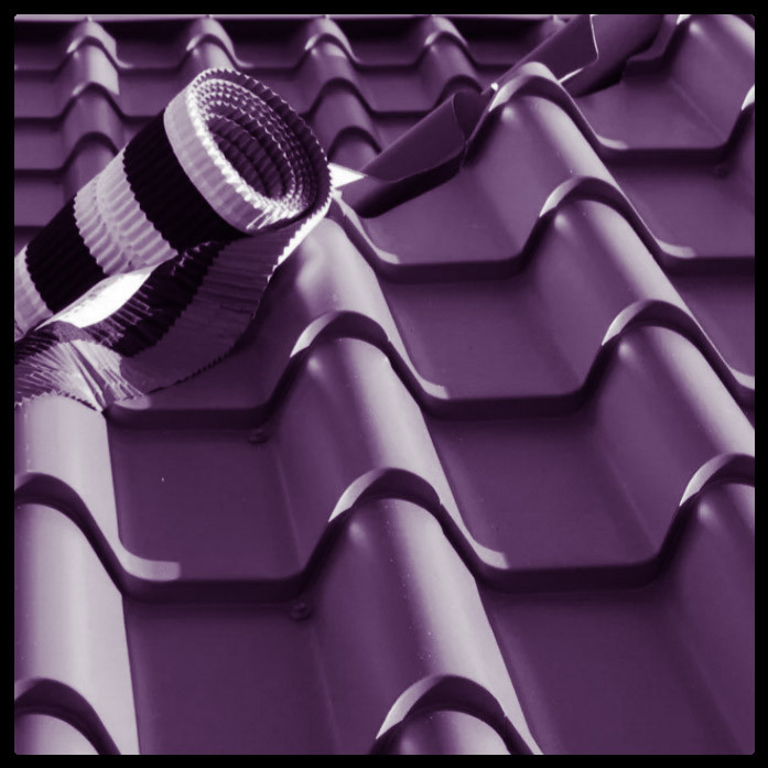 Металочерепиця Ruukki Armorium ⁇ RR 779 БАКЛАЖАН ⁇ Rough Polimatt ⁇ ( 1015 мм*1039 мм )