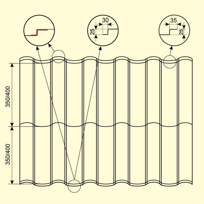 Металочерепиця ARAD Classic PEMA 0.5 мм — Blachy Pruszynski - Зображення 10