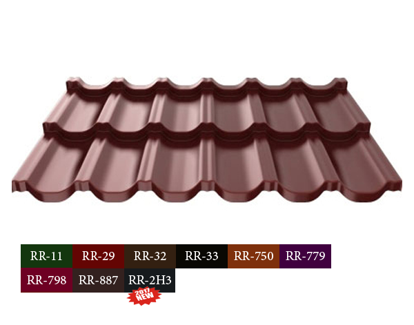 Модульна черепиця Ruukki Finerra RR 29 ⁇ CROWN BT ⁇ - Зображення 7