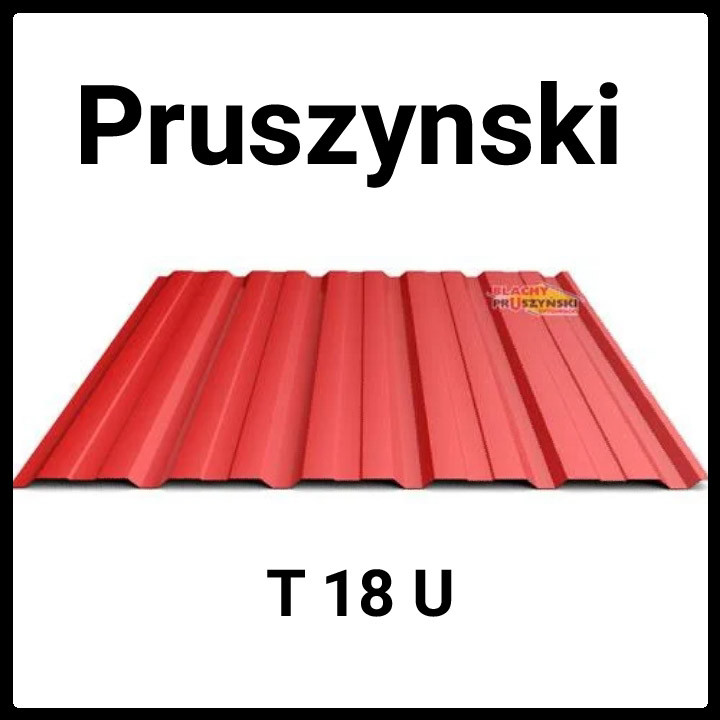 Профнактил для покрівлі Т-18 Blachy Pruszynski ⁇ 0,45 мм ⁇ RAL 7024 PEMA ⁇ Marcegaglia.