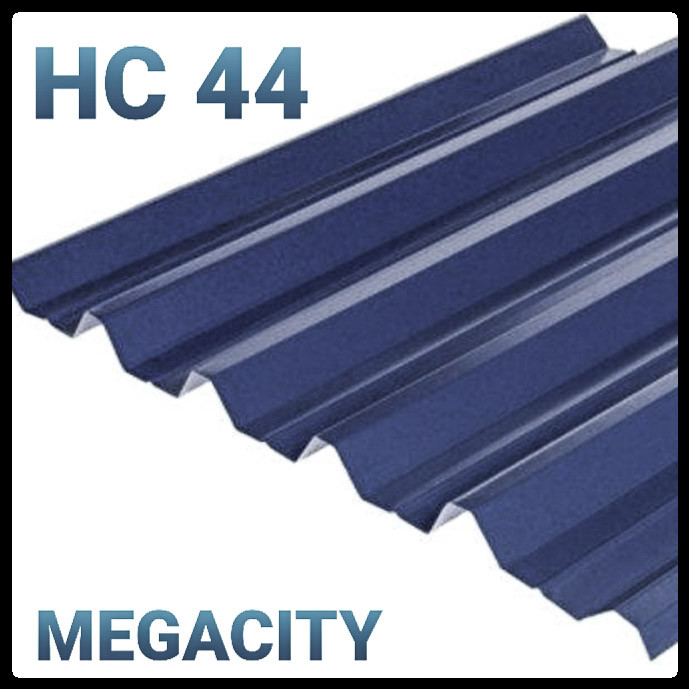 Профнастил покрівельний НС-44 ⁇ RAL 7024 (темно-сірий) МАТ 0,45 мм ⁇ носій