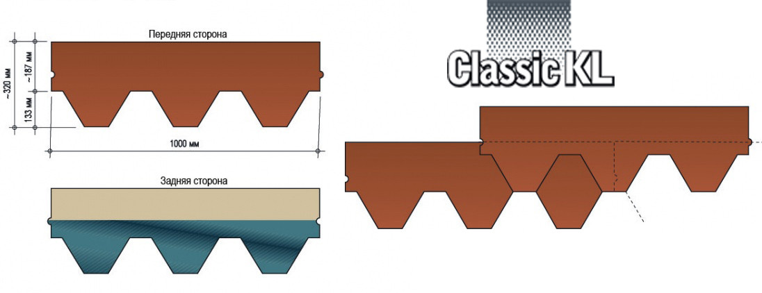 Бітумова черепиця Колекція — Katepal CLASSIC KL ⁇ 336 грн м2 ⁇ - Зображення 8