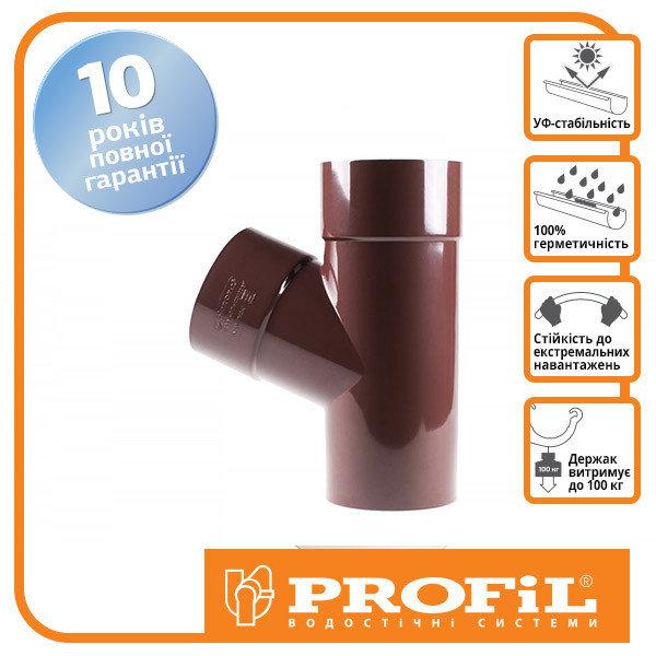 Трійник труби водостічної Profil | 100 мм | 67°