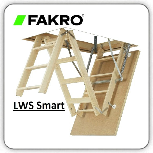 Чердачна драбина FAKRO LWS SMART, 70*130*305 - Зображення 3