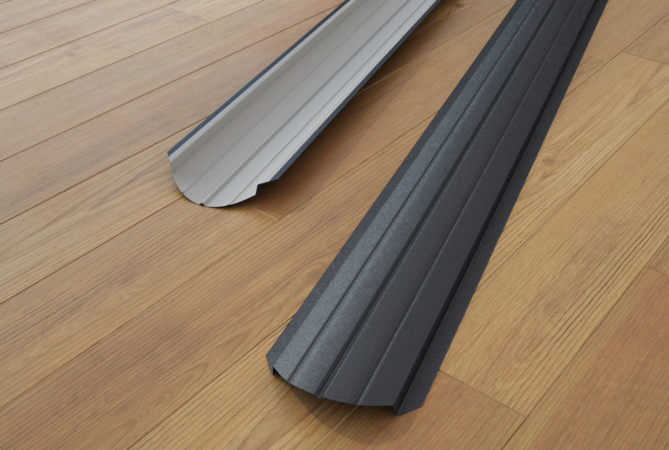 Металевий штакетник 0,5 мм напівкруглий Ral 3005 ( Двосторонній матовий) - Зображення 5