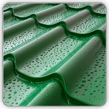 Металочерепиця RAL 6005 (зелена) глянець 0,45 мм Китай - Зображення 2