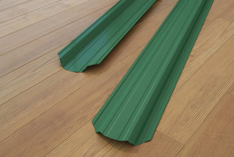 Dahservise трапецієподібний штакетник (113 мм*50 см) темно-сірий глянець 0.45 мм, RAL 7024. - Зображення 5