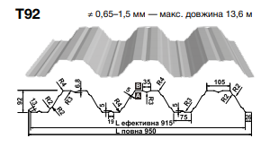 Профнастил Т 92 • 0,88 мм ZN • Прушинскі • - Зображення 2