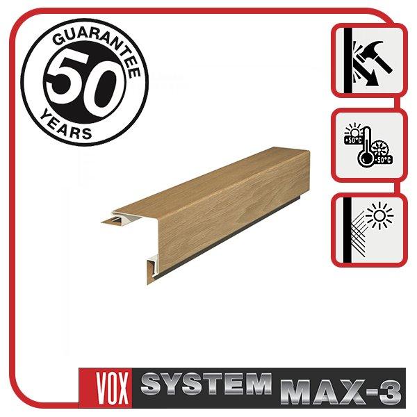 Планка VOX "зовнішній кут" S-12 "дуб золотий" 3,05 м - Зображення 2