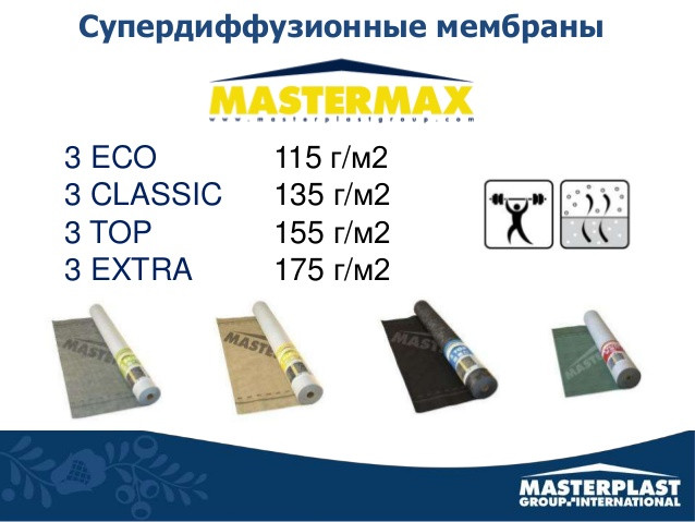 Masterplast MASTERMAX TOP дифузійна мембрана (75 м2) - Зображення 6