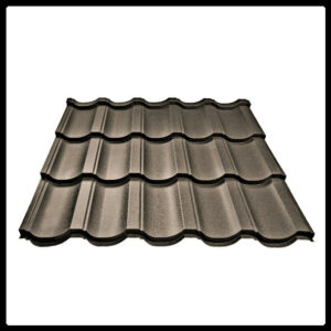 Металочерепиця Модерн "Тайл" 0,5 мм RAL 8019