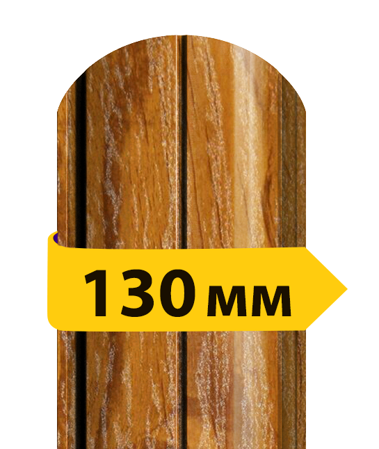 Штакетник двосторонній 3d дерево Дуб