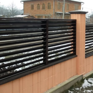 Двошаровий забір жалюзі двостороннє покриття 80 / 90