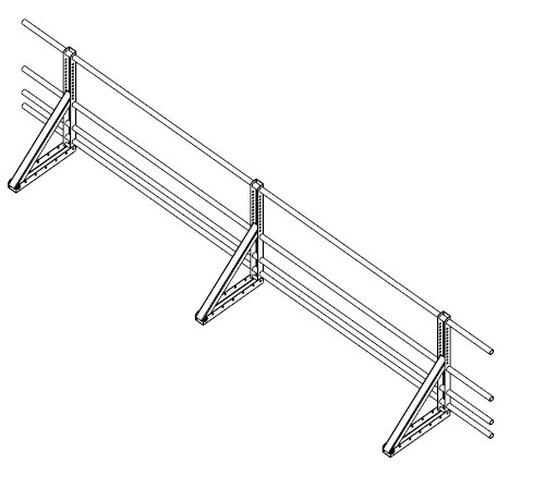Кровельна огорожа Obig (система безпеки даху трубчаста для даху) КО - 30.6 - Зображення 5