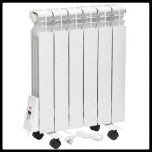 Електрорадіатор FLYME Elite/6 секцій/650 ватів/з ніжками/ліве під'єднання/