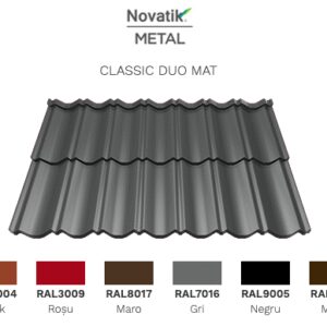 Модульна черепиця Novatik Metal Classic Duo МАТ (2-модульний) ArcelorMittal, 0,5 мм