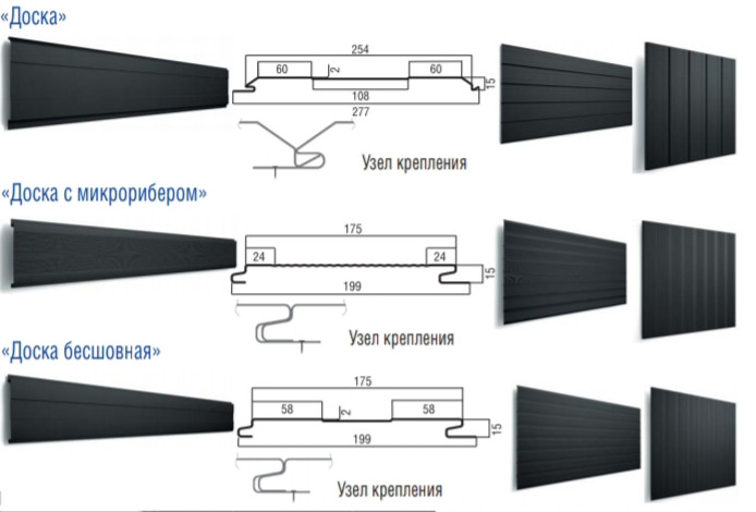 Металосайдинг Дошка RAL 3005 глянець/0,45 мм/ Китай Rogo - Зображення 3