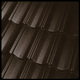 Модульна черепиця Novatik Metal Classic Duo МАТ (2-модульний) ArcelorMittal, 0,5 мм RAL 8019