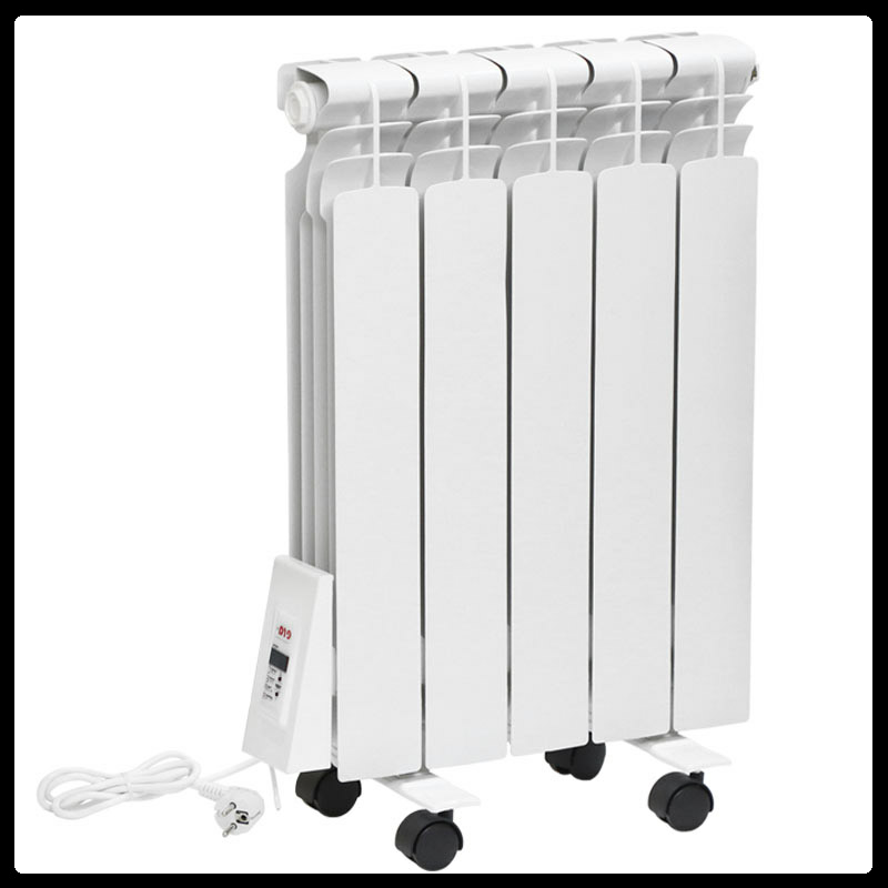 Електрорадіатор Flyme Elite 5 секцій/650 Ватів із програматором/ліве під'єднання/на ніжках/ - Зображення 2