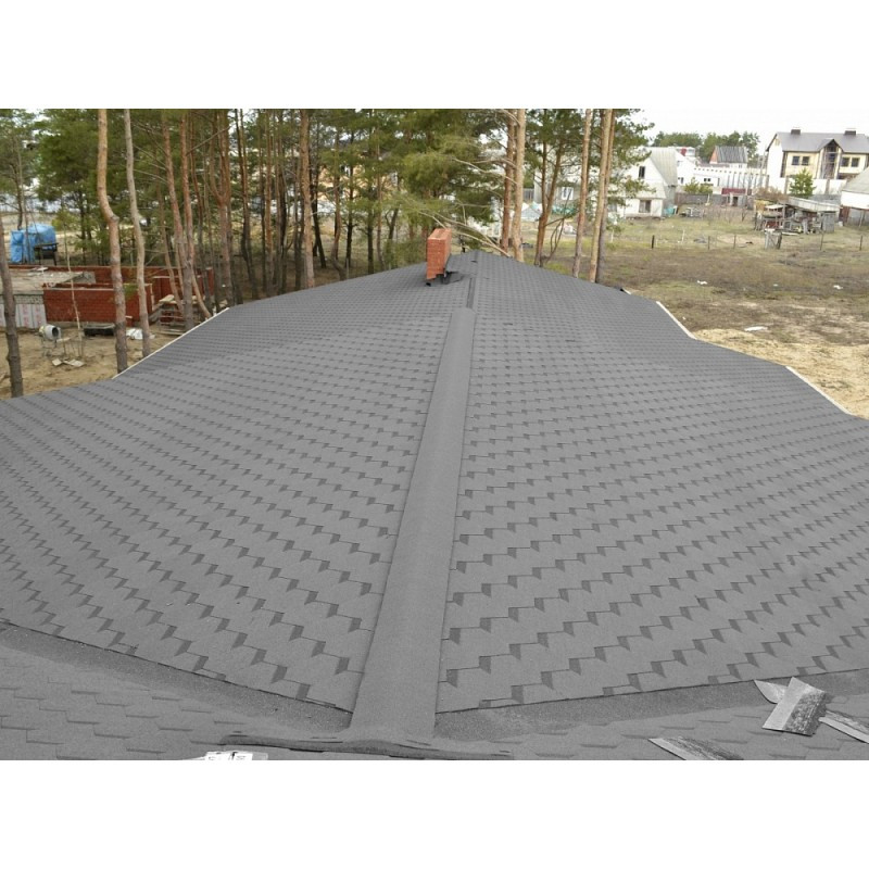 Бітумова черепиця Docke PIE STANDARD Sota Сірий - Зображення 2