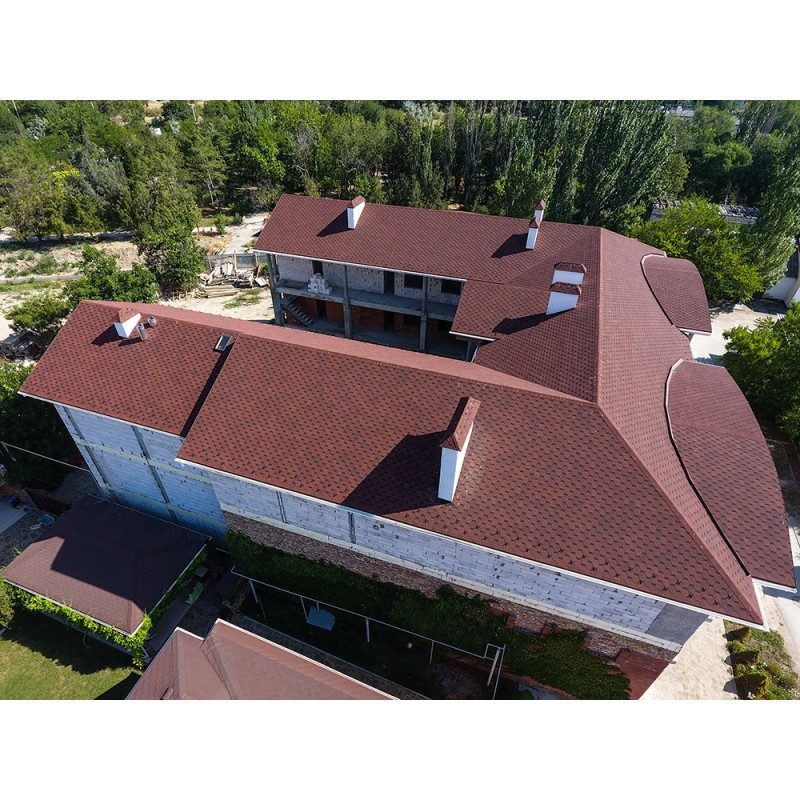 Бітумова черепиця Docke PIE STANDARD Sota Червоний - Зображення 2