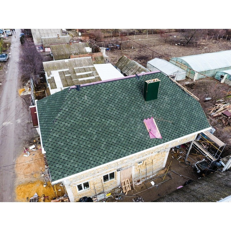 Бітумова черепиця Docke PIE STANDARD Sota Зелений - Зображення 2